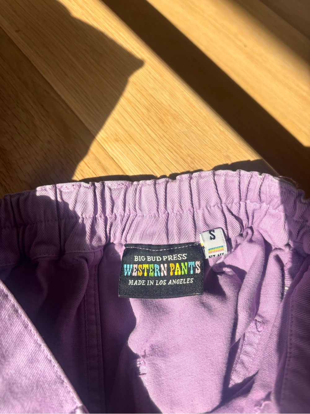 Big Bud Press Lilac Elastic-Waist Pants - Picture 4 of 4